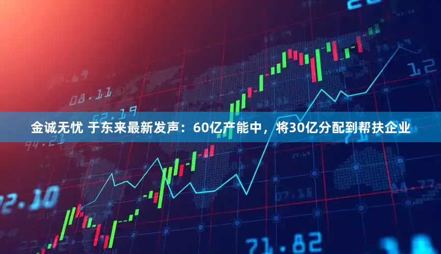 金诚无忧 于东来最新发声：60亿产能中，将30亿分配到帮扶企业