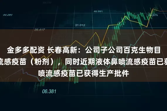金多多配资 长春高新：公司子公司百克生物目前拥有鼻喷流感疫苗（粉剂），同时近期液体鼻喷流感疫苗已获得生产批件