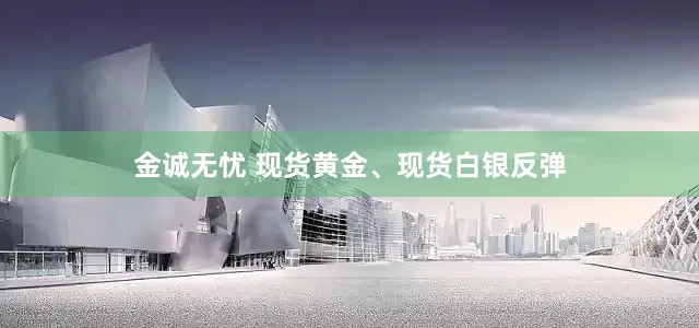 金诚无忧 现货黄金、现货白银反弹